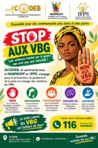 STOP AUX VBG : ACODEB, le MINPROFF et l&rsquo;IFPS s&rsquo;engagent pour des communautés plus sûres et plus justes